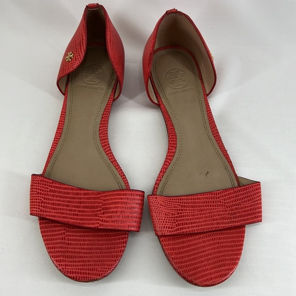 Tory Burch Tangerine Leather Sandals - Picture 2 of 14